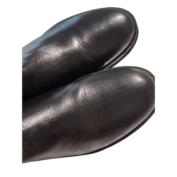 Marc Fisher Womens size 9 Pauline Chelsea Gothic Platform Chunky Leather Boots - Picture 5 of 12